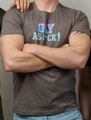 T-shirt with print Gay as f*ck