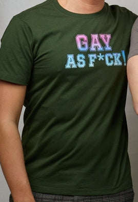 T-shirt with print Gay as f*ck