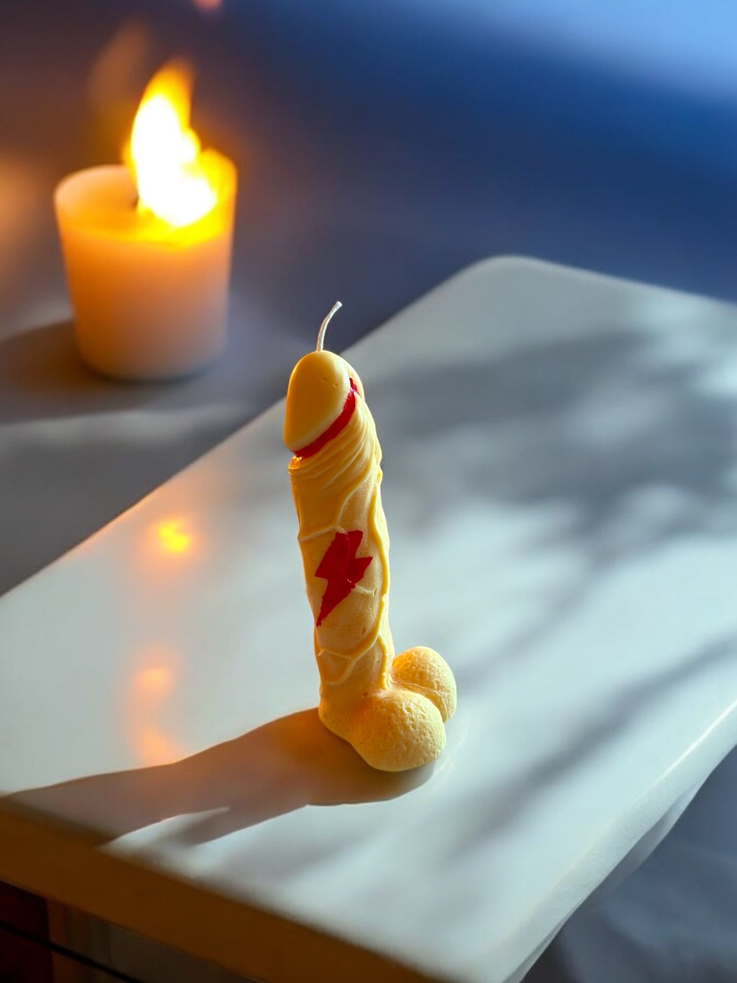 Different and fun light in the shape of a cock or penis