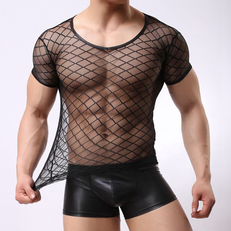 Mesh sweater in net