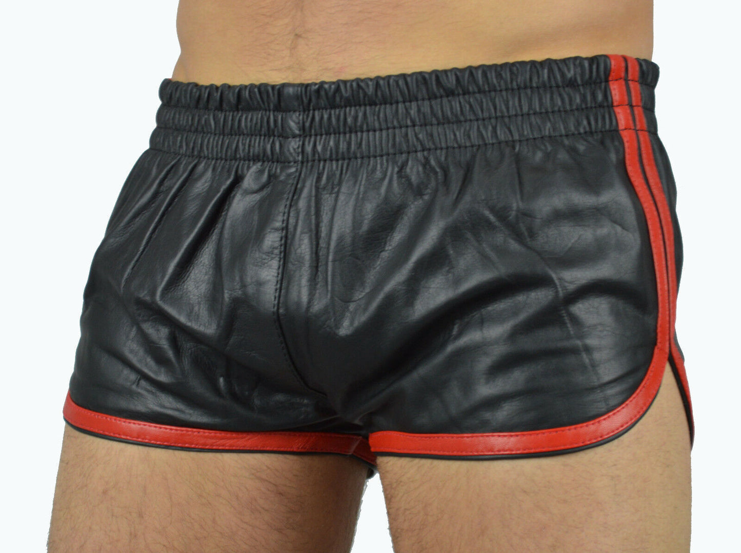 Shorts i läder