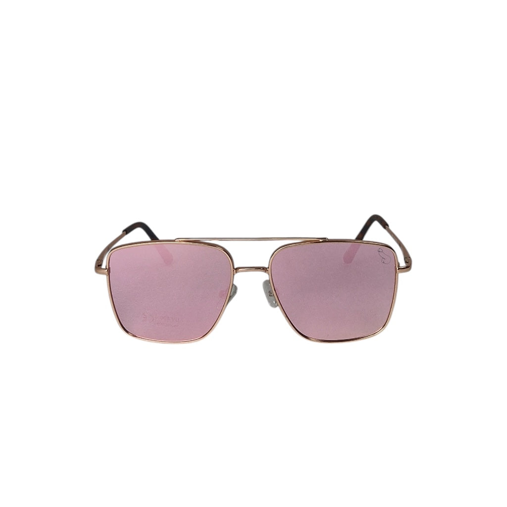 Sonnenbrille mit rosa polarisierten Spiegelgläsern. Nr. 34