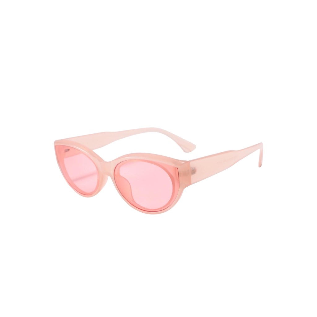 Sonnenbrille rosa Cat-Eye-Fassung mit rosa Gläsern, Nr. 101