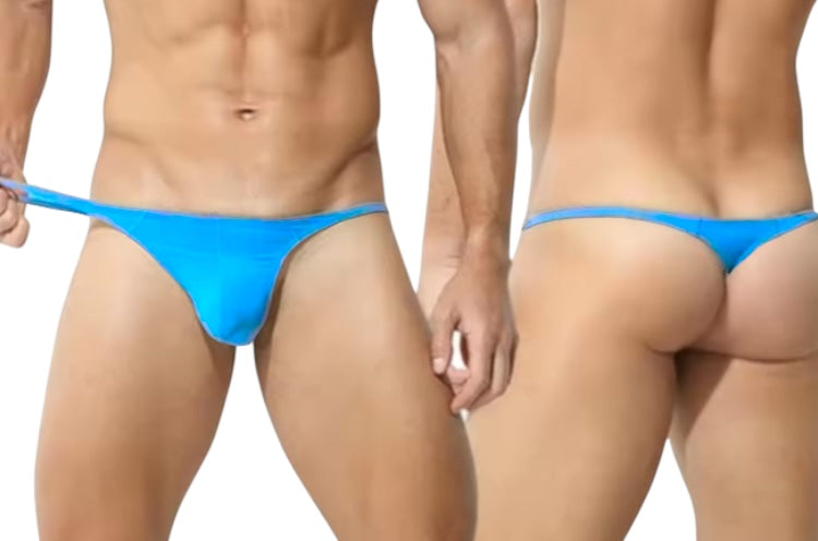Tanga, Stringkalsonger in Royalblau oder Hellblau