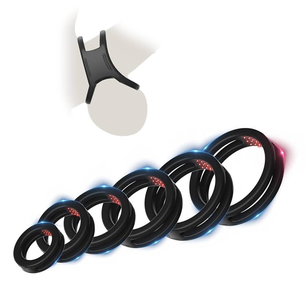 Kukring, pubisring eller penisring i mycket mjuk silikon. Trippel Cage cock and ball spreader.
