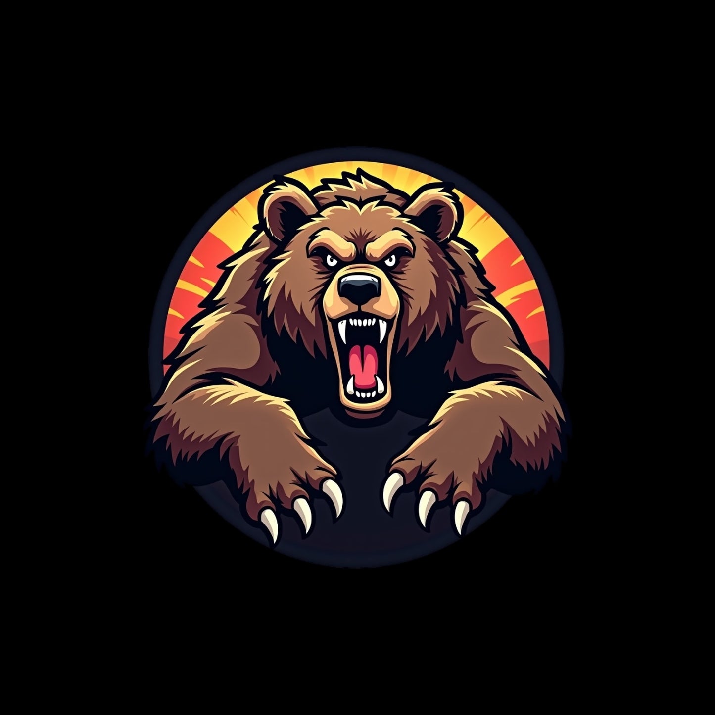 T-shirt med roligt tryck av en björn eller en fetish bear