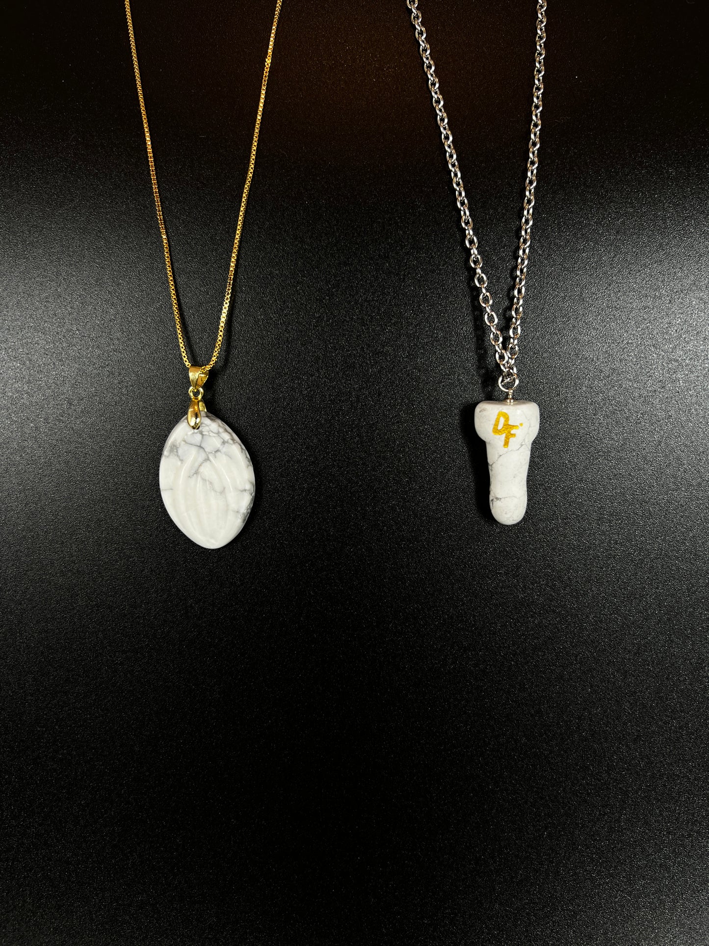 Combo halsband av halvädelsten - Dick & Fiffi
