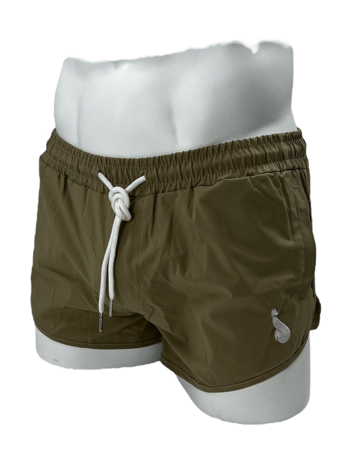 Shorts or swimming shorts with short legs in beige, black or navy