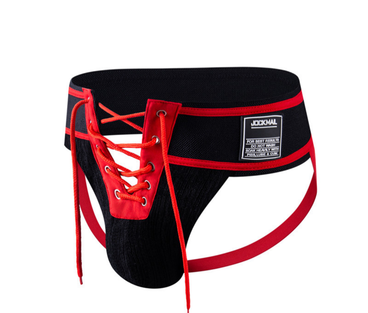 Jockstrap med snörning framtill. Finns i 6 färger