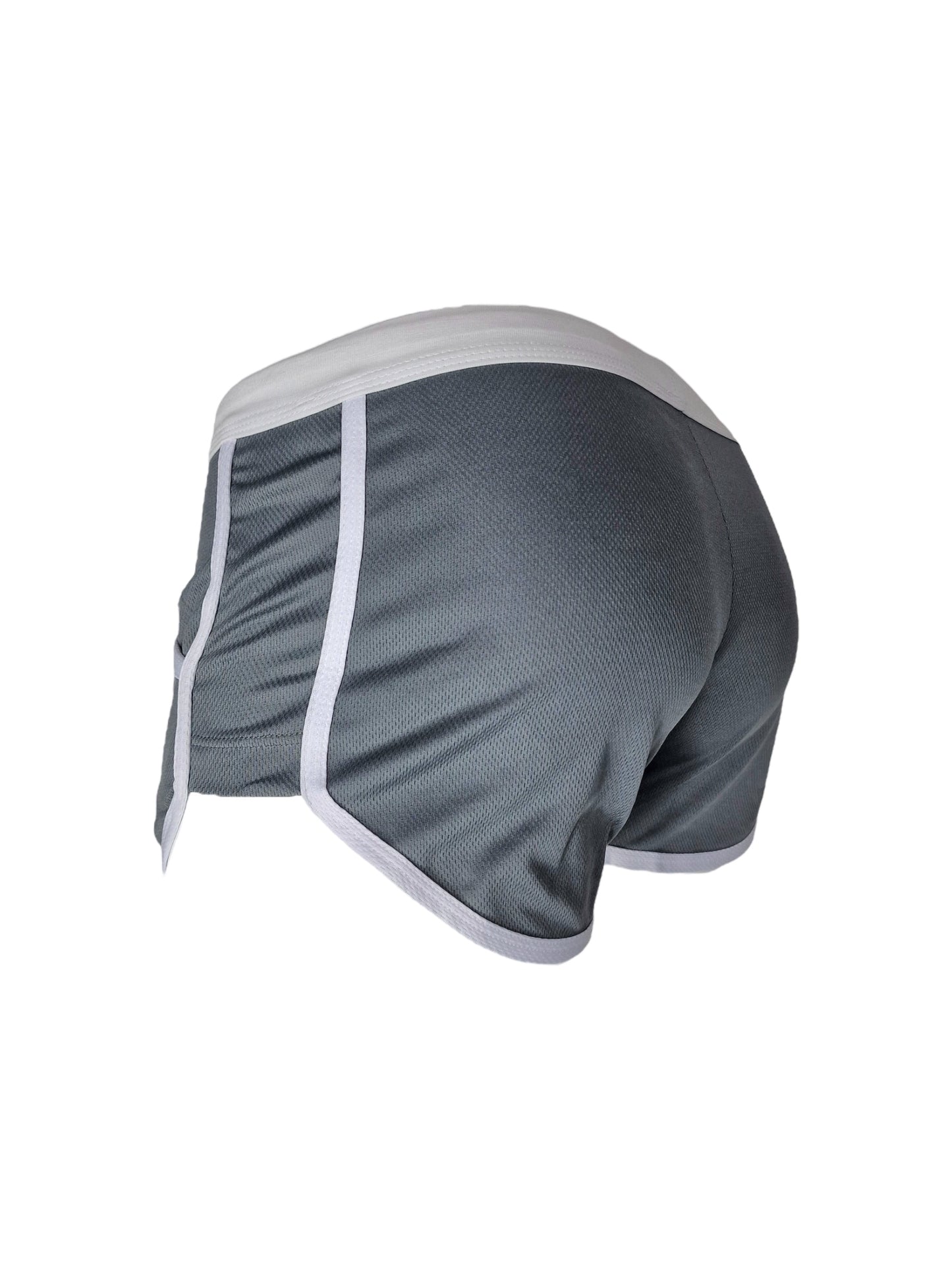 Shorts med insydd jockstrap - Silvergrå