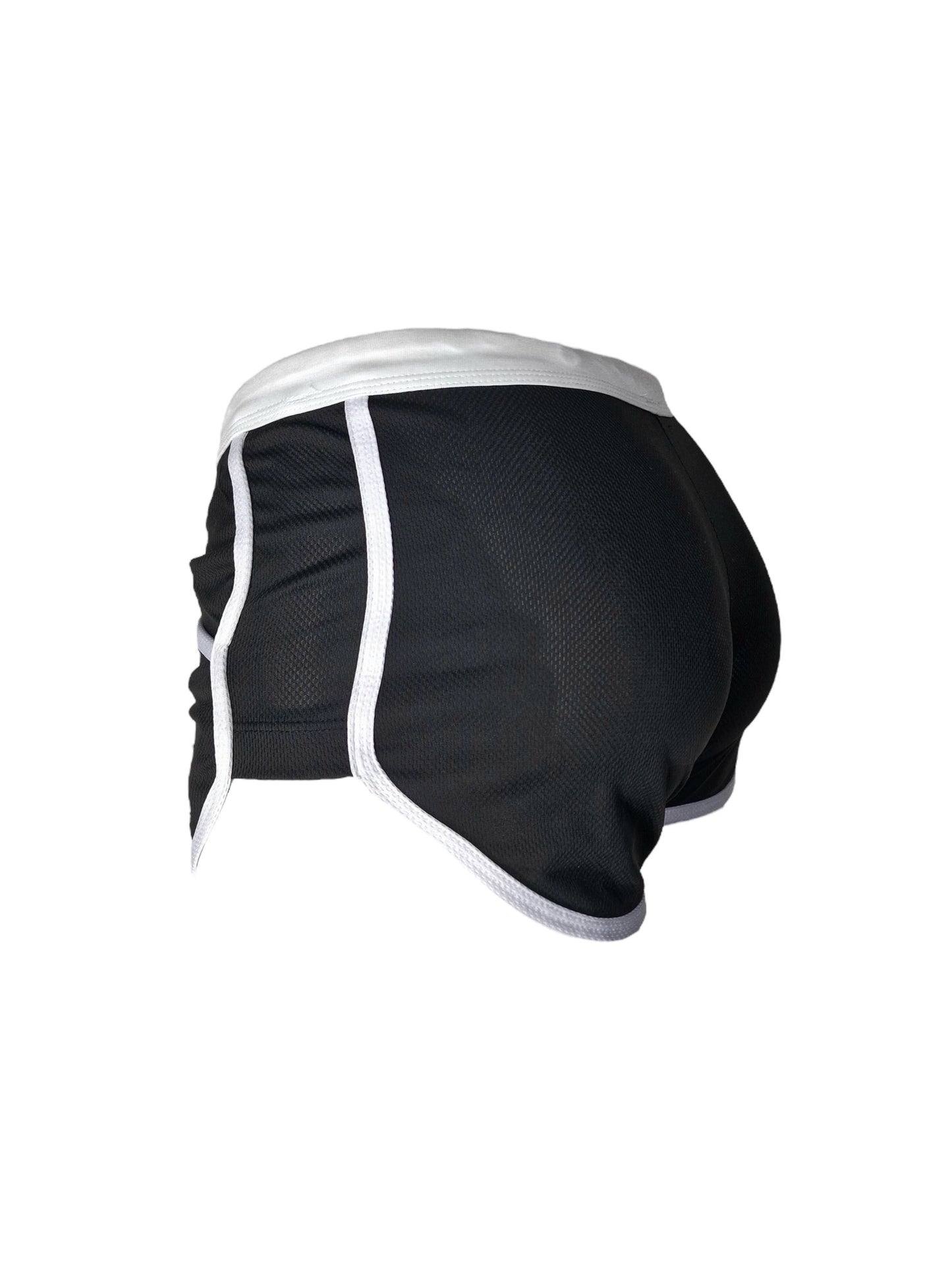 Shorts con suspensorio cosido - Negro