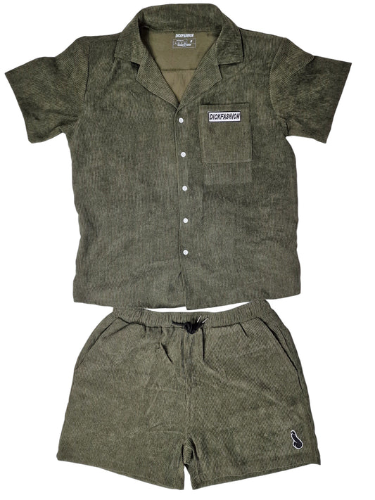 Manchester set, skjorta och shorts - grön