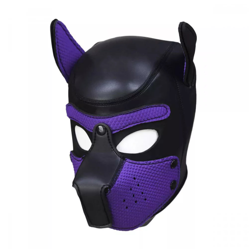 Puppy play hood eller mask i neopren