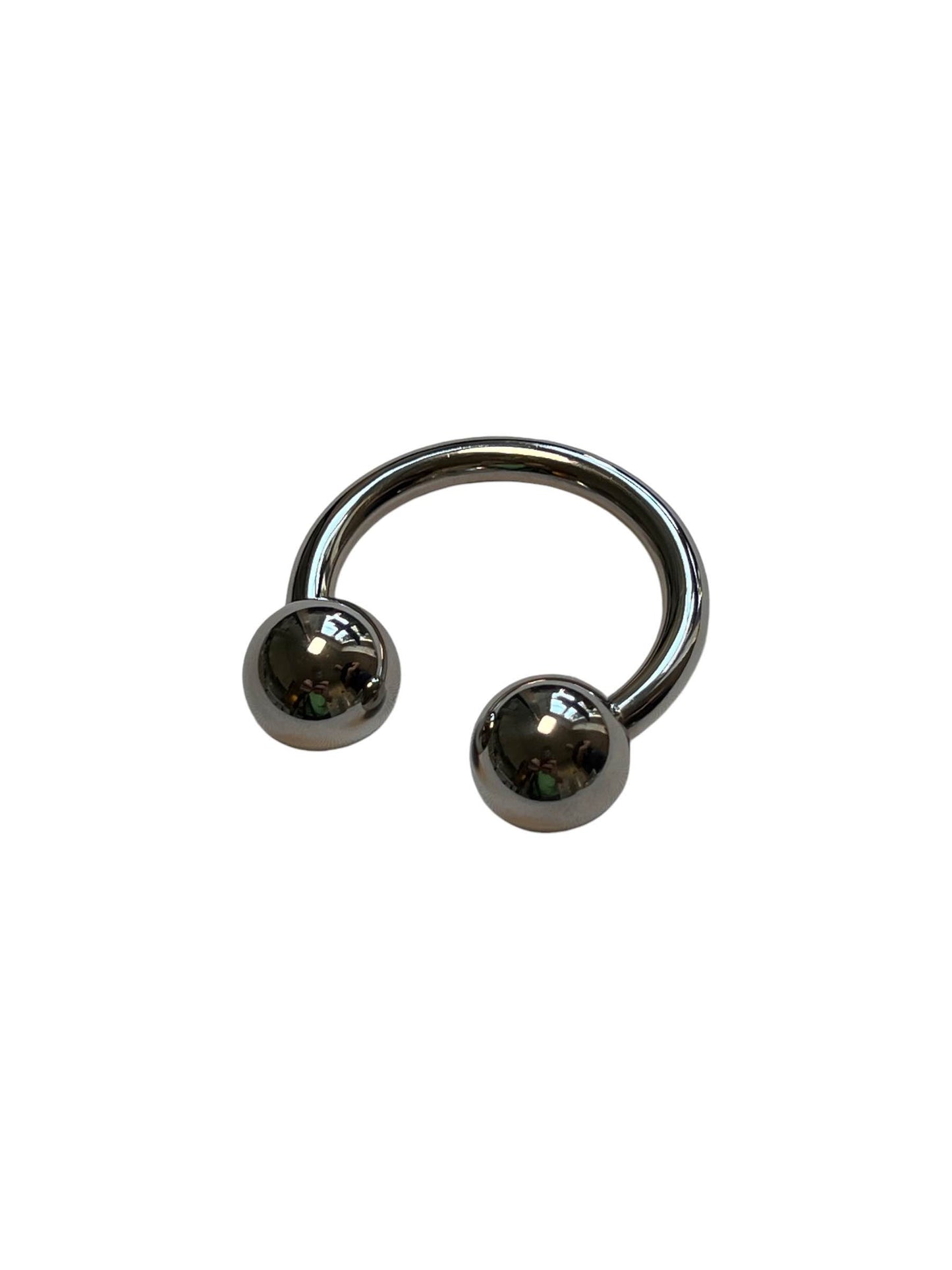 Cockring, Penisring oder Schwanzring aus chirurgischem nickelfreiem Stahl mit Kugeln