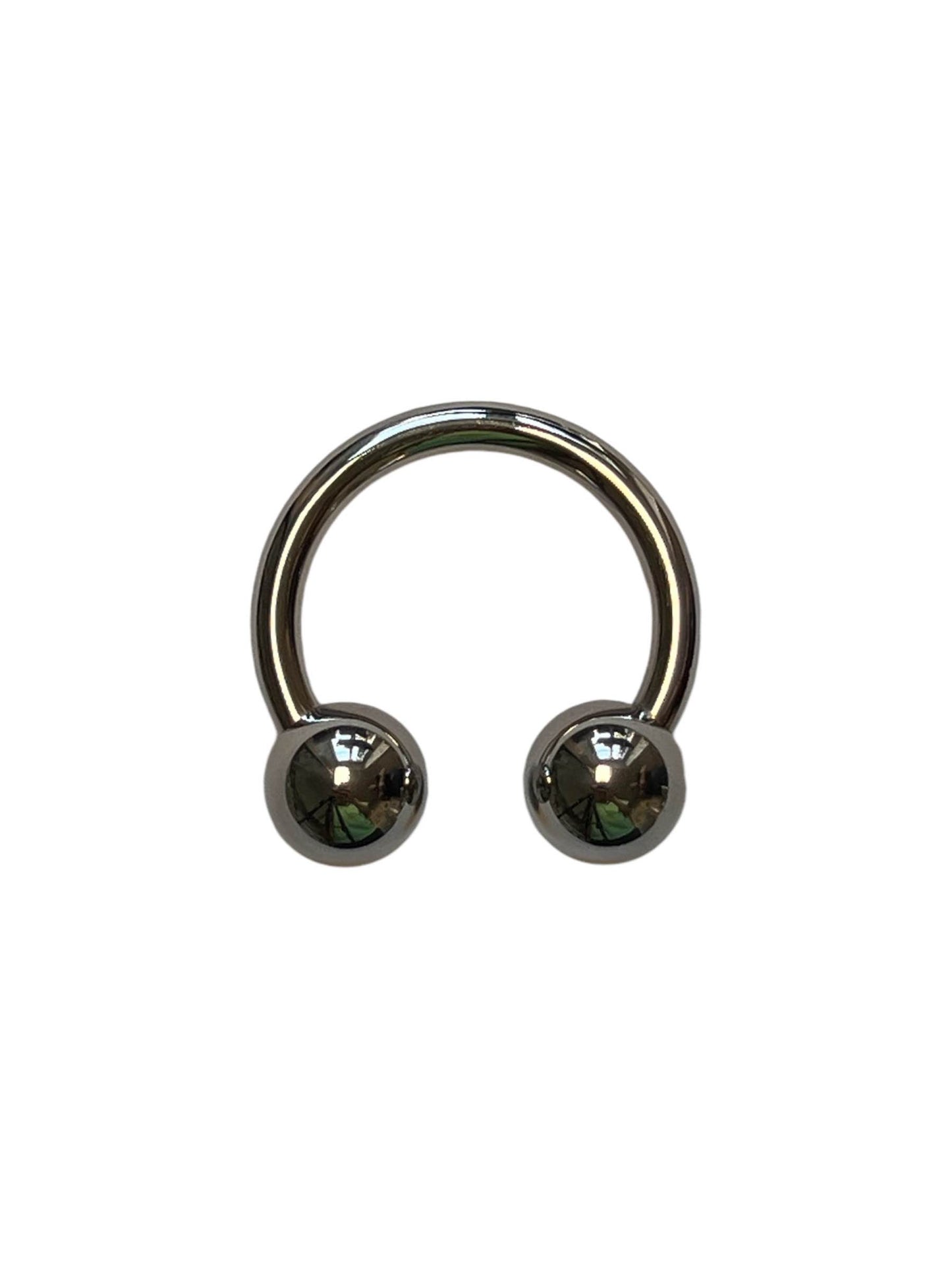 Cockring, Penisring oder Schwanzring aus chirurgischem nickelfreiem Stahl mit Kugeln