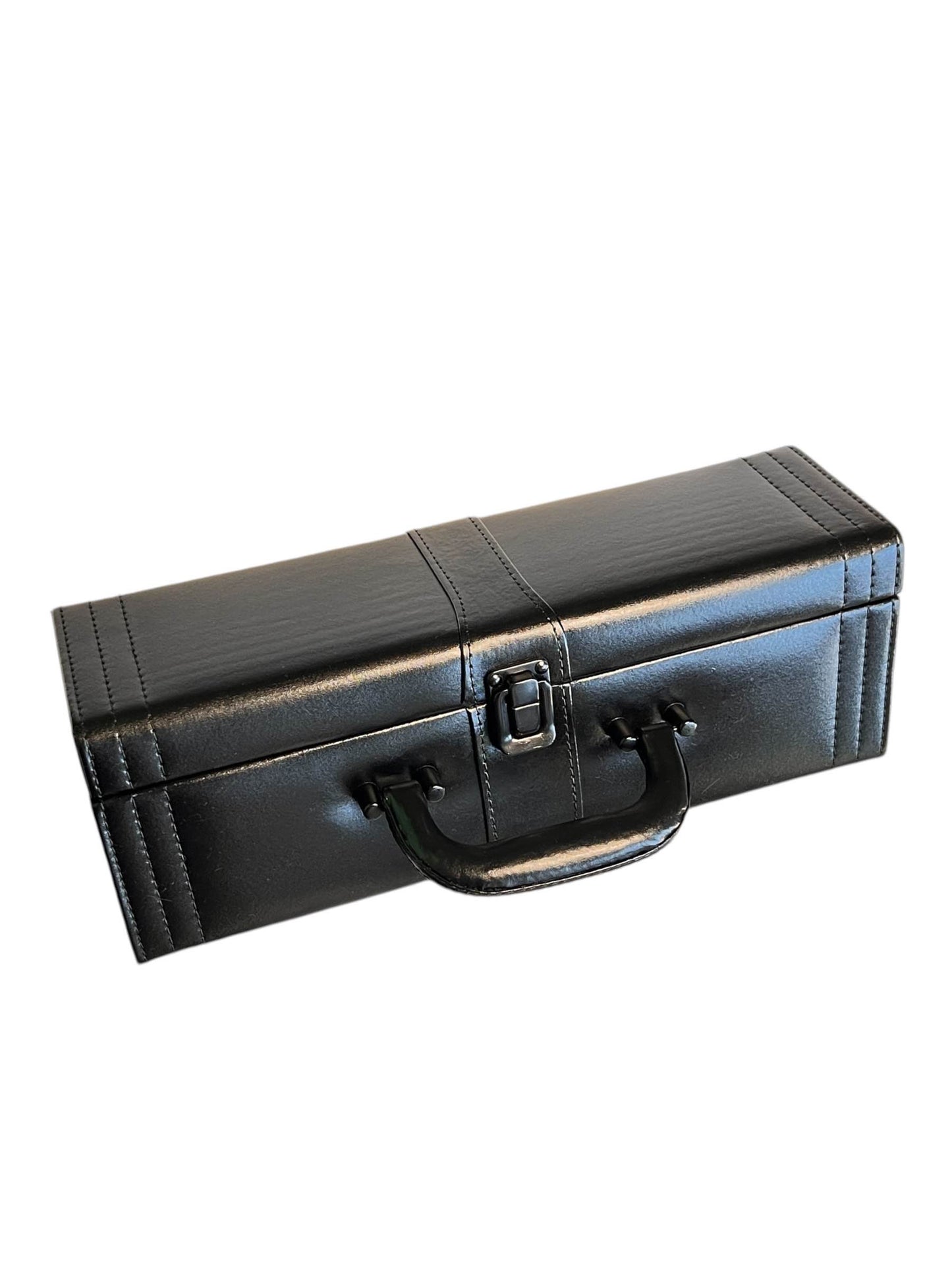 Bolsa o maletín único en cuero negro