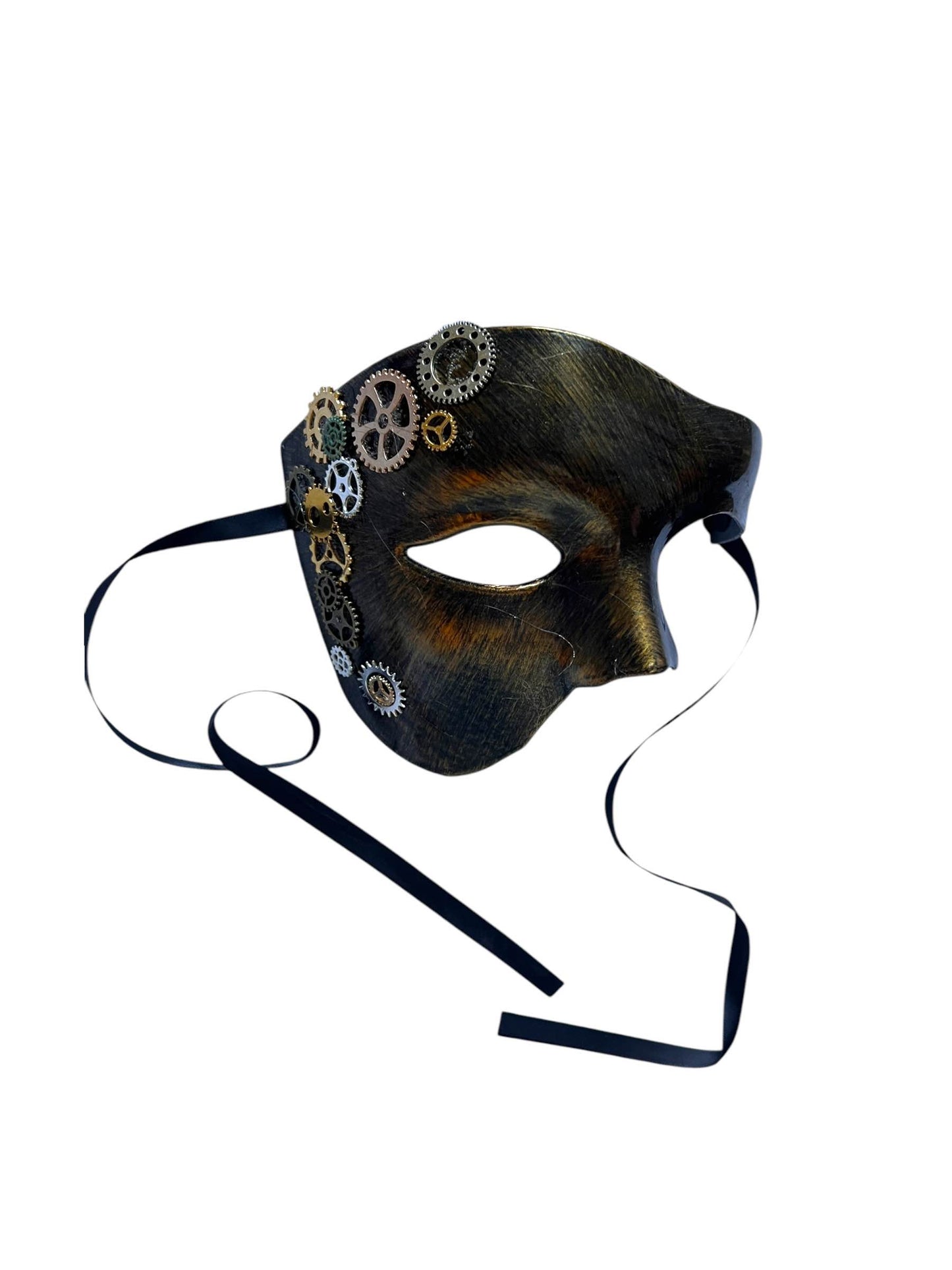 Maske, Gesichtsmasken in verschiedenen handbemalten Farben, perfekt für Halloween oder Maskerade, einige im Steampunk-Stil