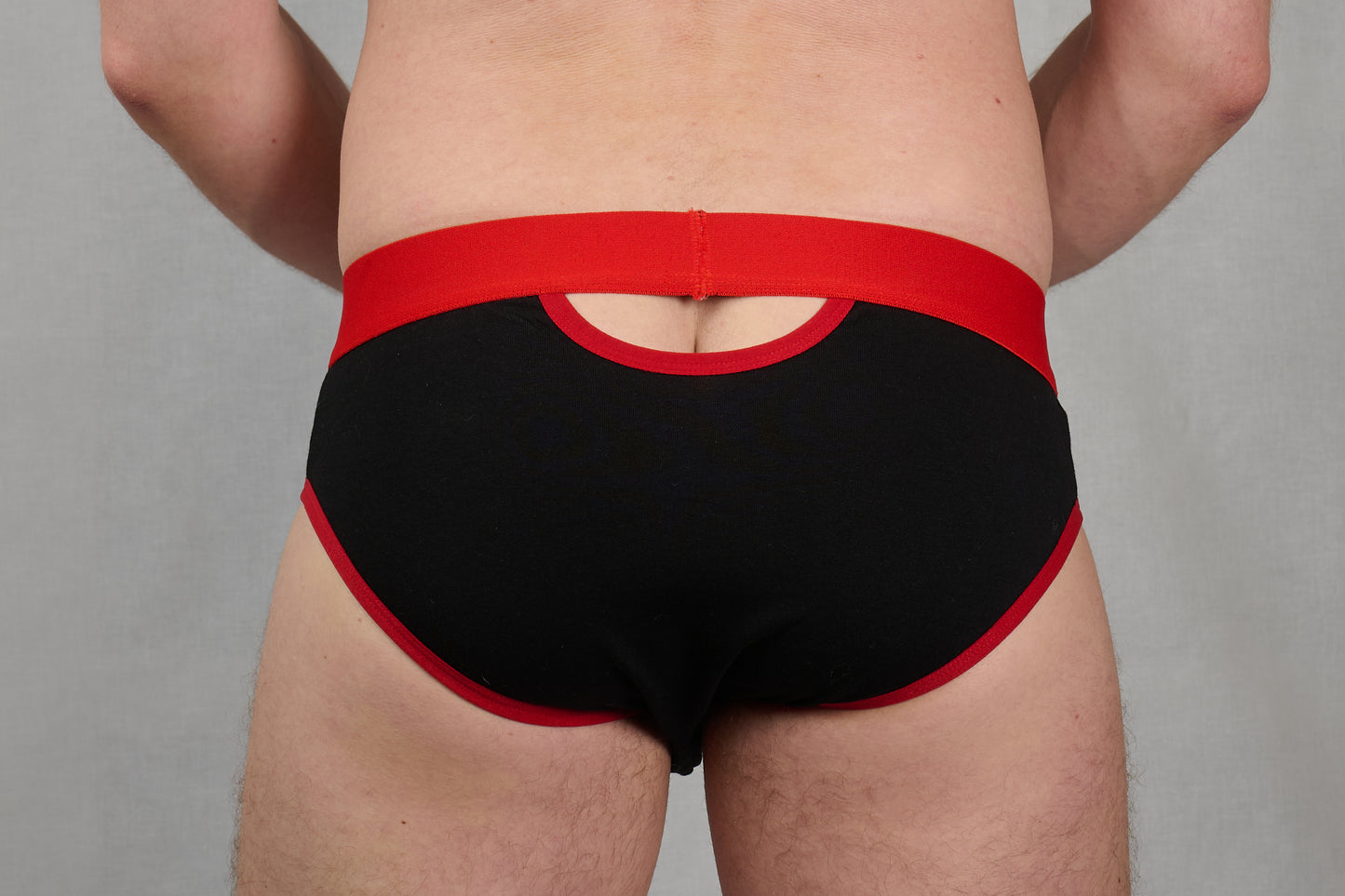 Underpants, men's underwear briefs black/red