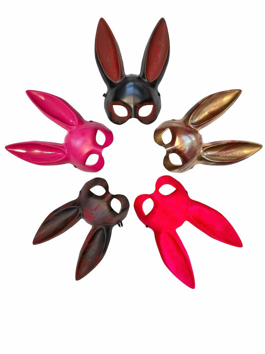 Maske, Gesichtsmaske als Kaninchen oder Hase, perfekt für Halloween