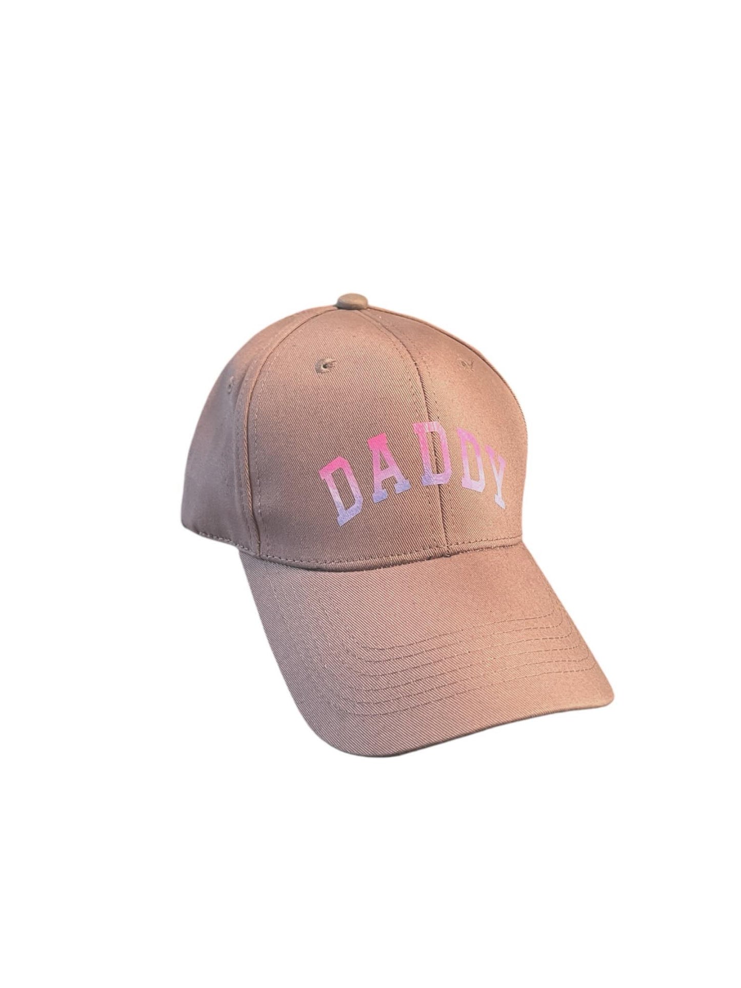 Gorras con impresión, PAPÁ en color arcoíris, elige el color de la gorra abajo