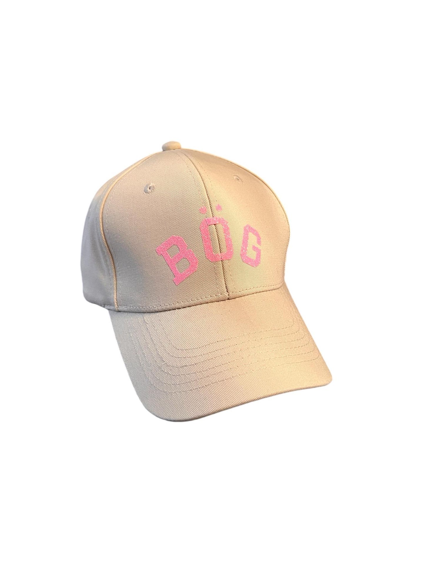 Gorras con impresión, BÖG en brillo rosa