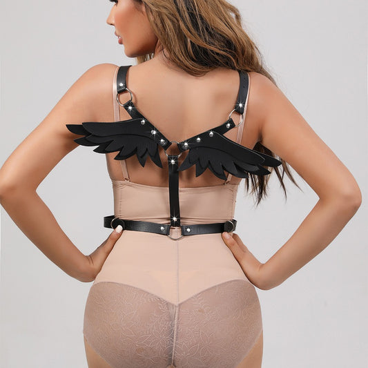 Harness with angel wings