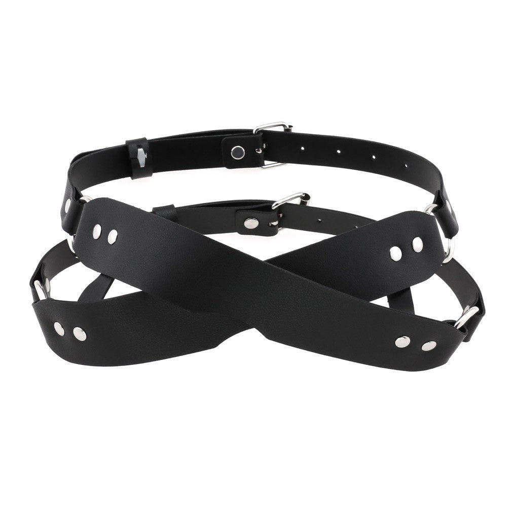 Leather eye mask
