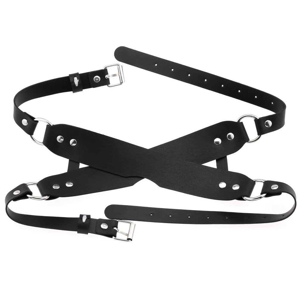 Leather eye mask