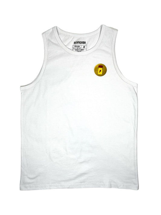 Linne eller tanktop med tryck, poppers