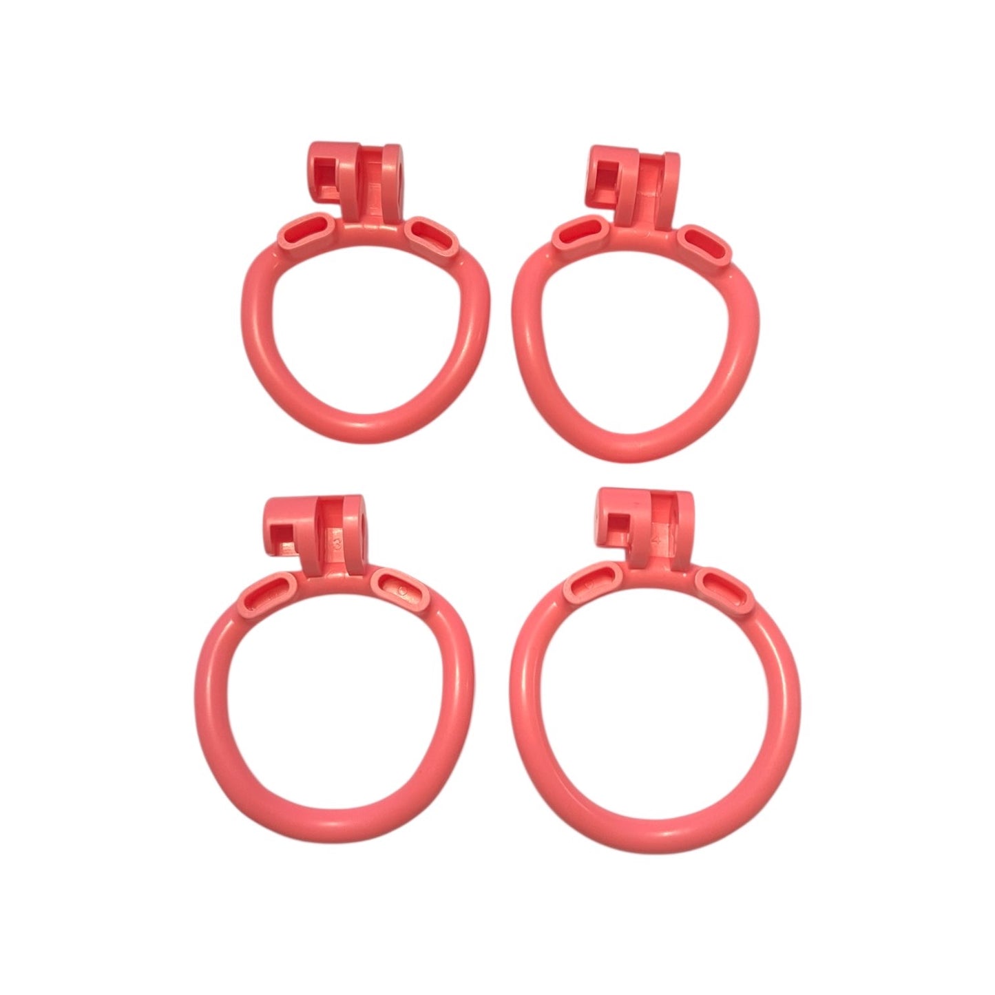 Chastity cock cage - Rosa rund penisring