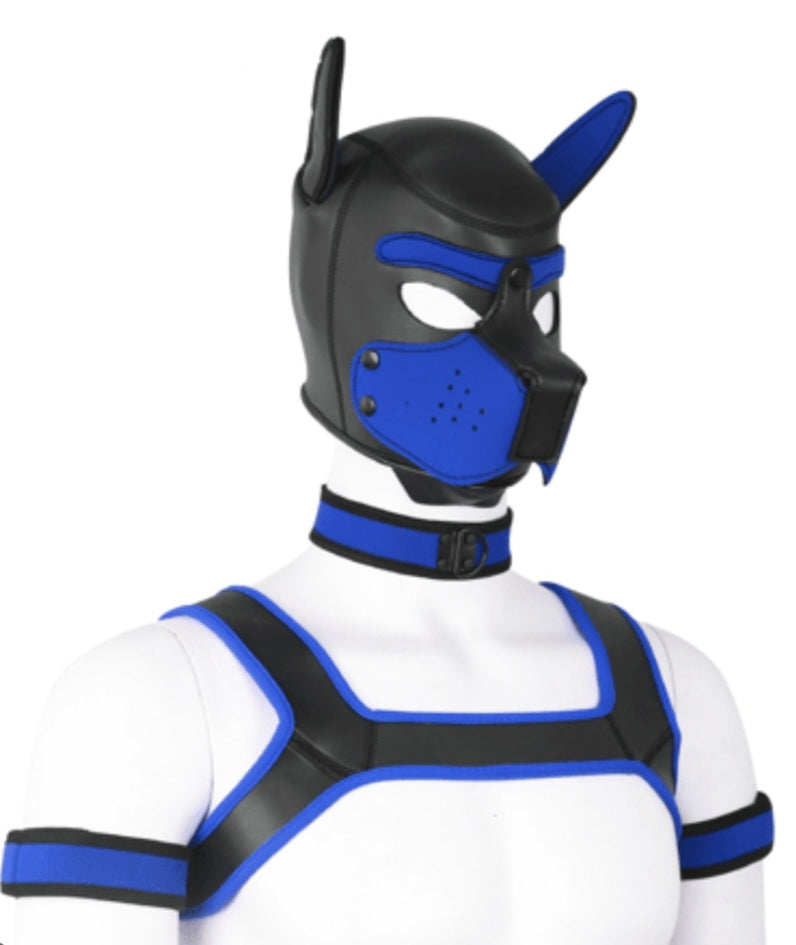 Puppy play hood eller mask i neopren