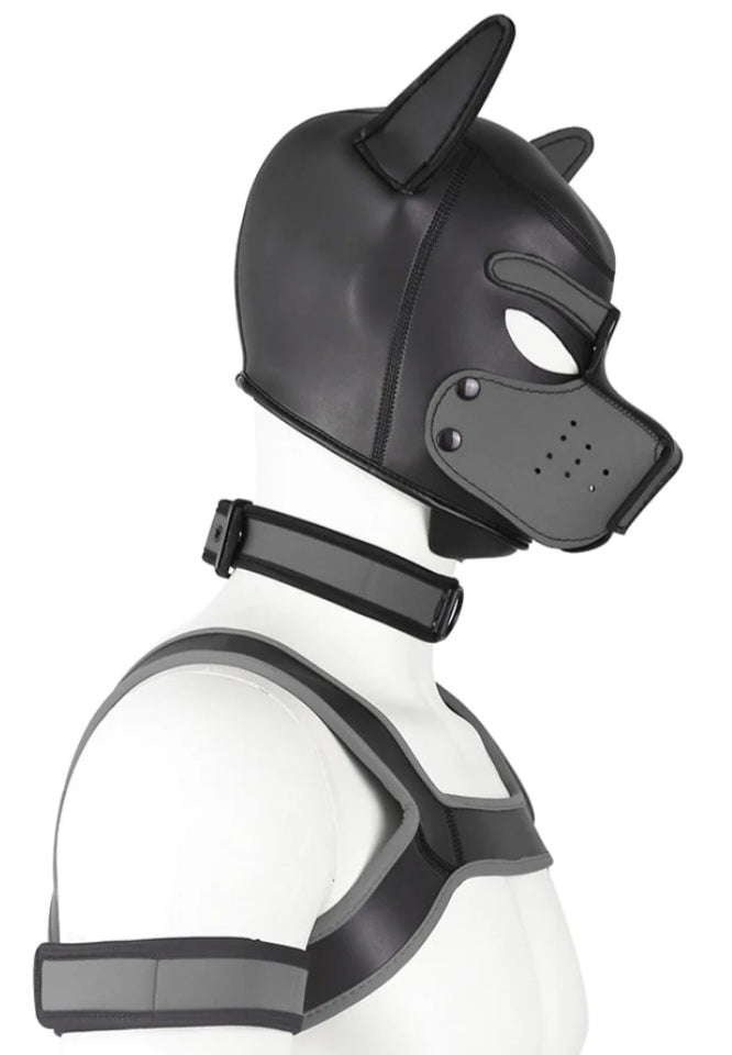 Puppy play hood eller mask i neopren