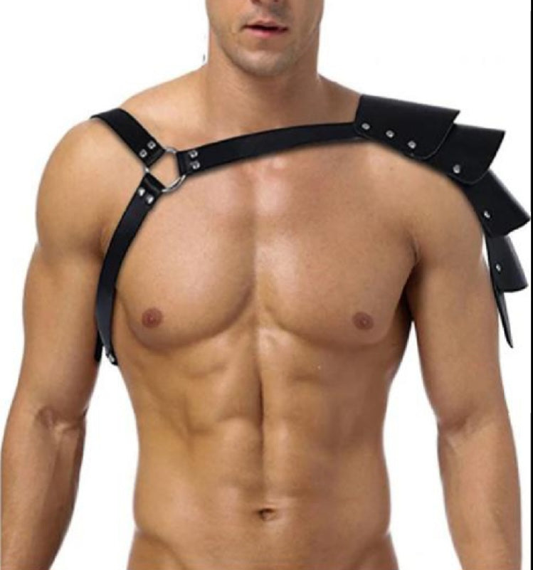 Arnés de cuero vegano, gladiador