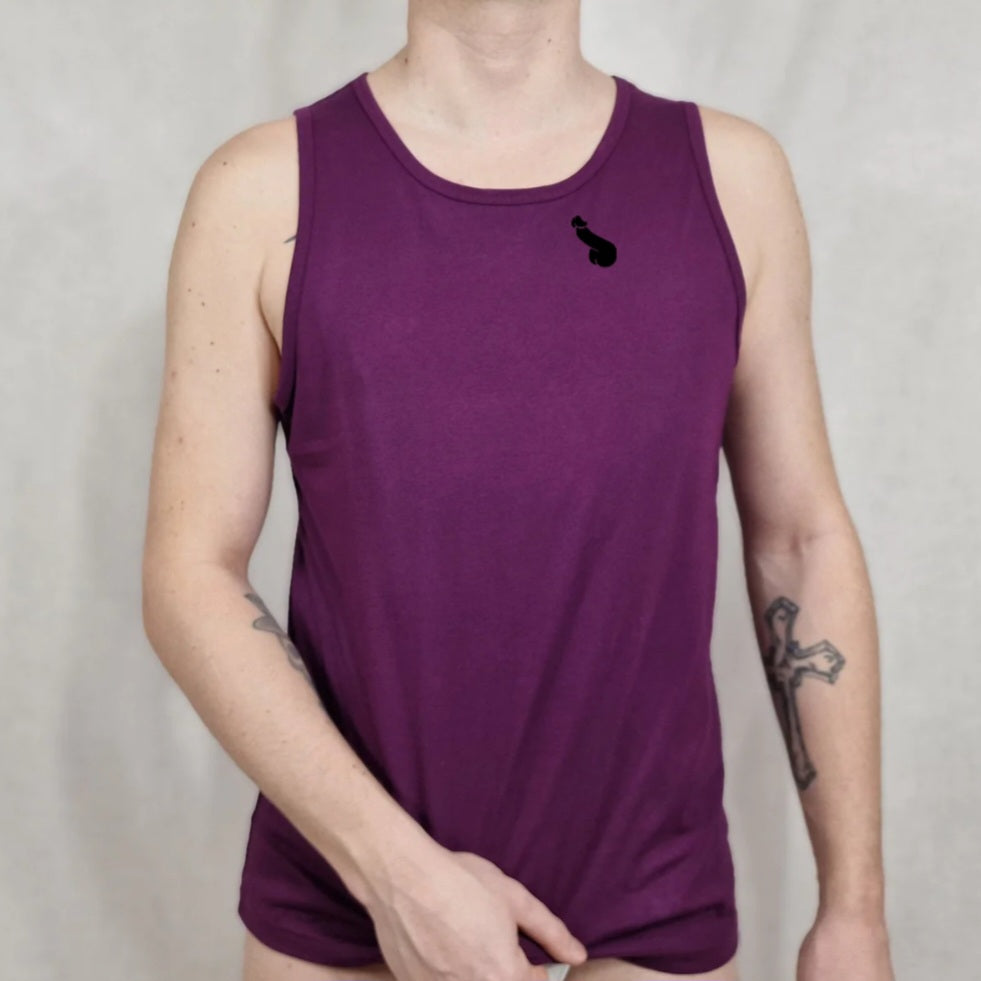 Tanktop oder Tanktop mit Aufdruck, Druckknöpfen