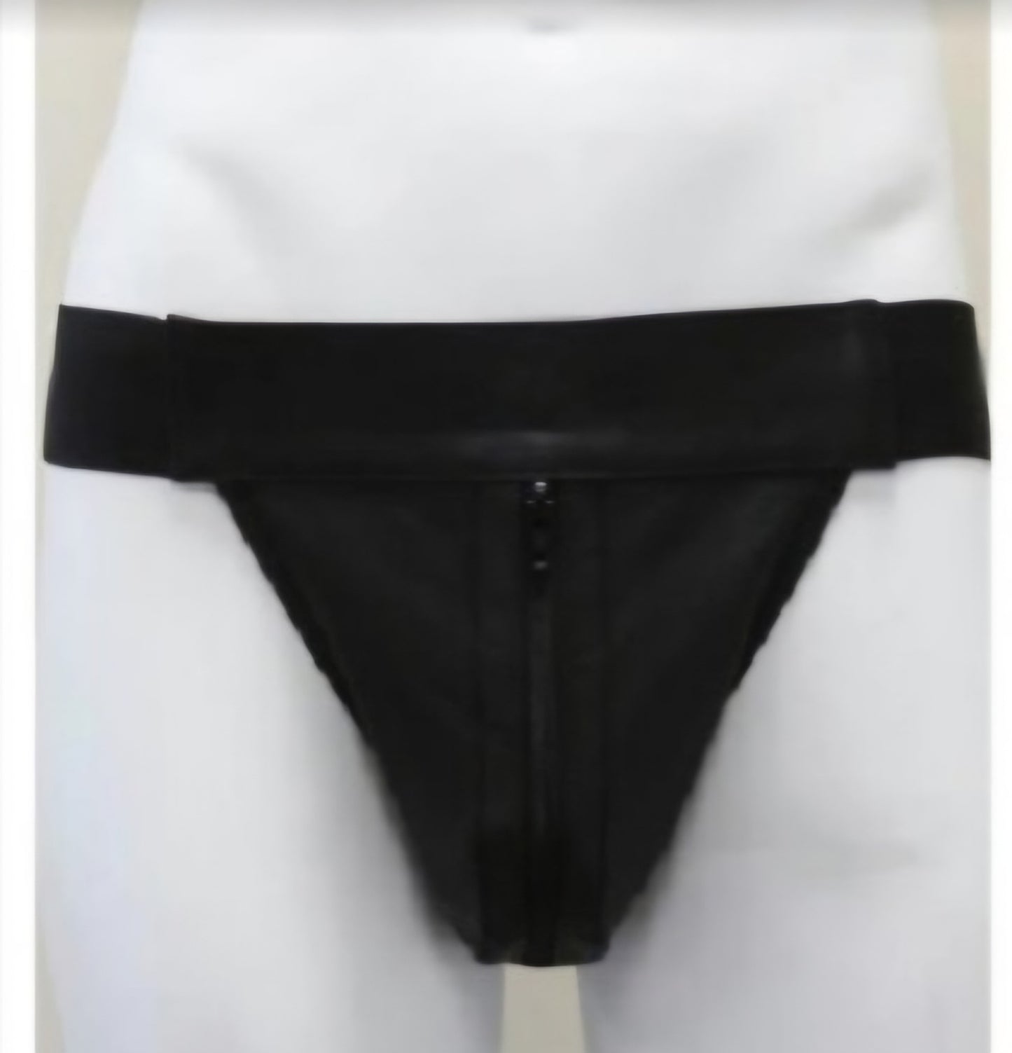 Jockstrap i äkta läder i blått, svart eller rött