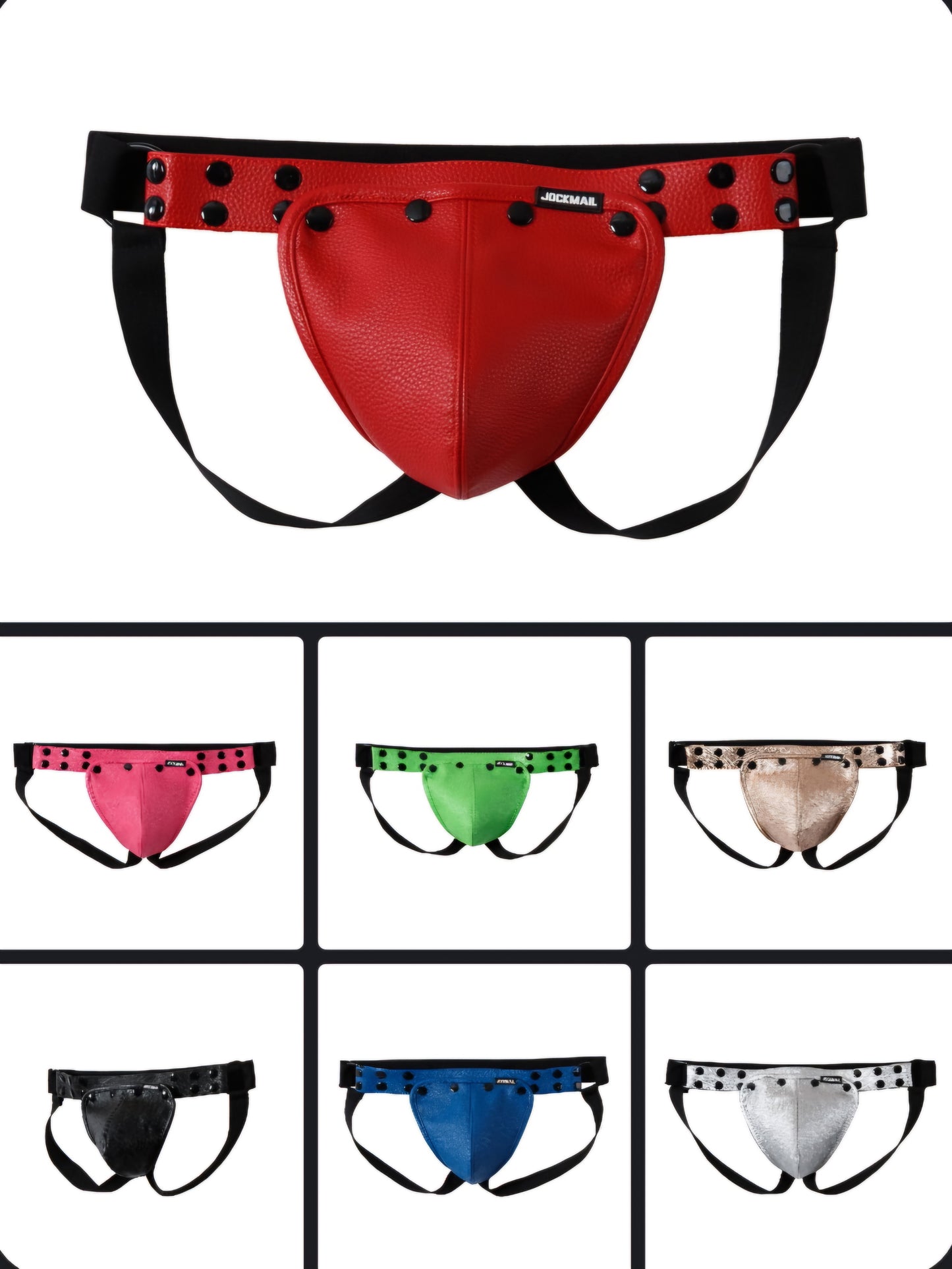 Jockstrap aus Leder mit abnehmbarem Vorderteil