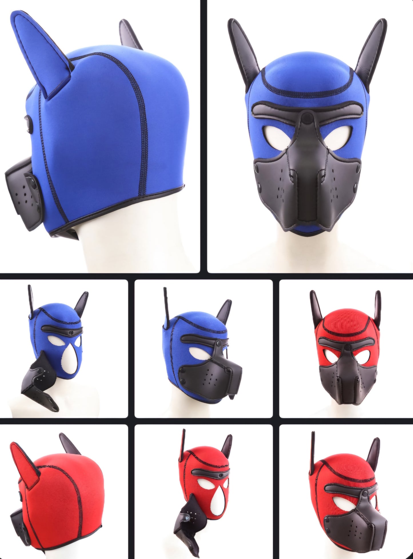 Puppy play hood or mask