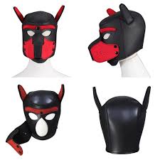 Puppy play hood eller mask i neopren