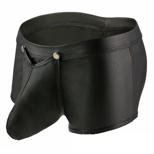 Shorts i gummi med öppningsbar front