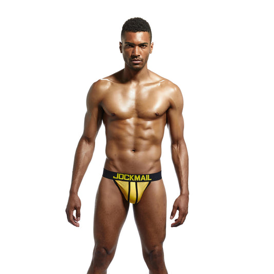 Jockstrap i Blått, Gult, Vitt och Svart