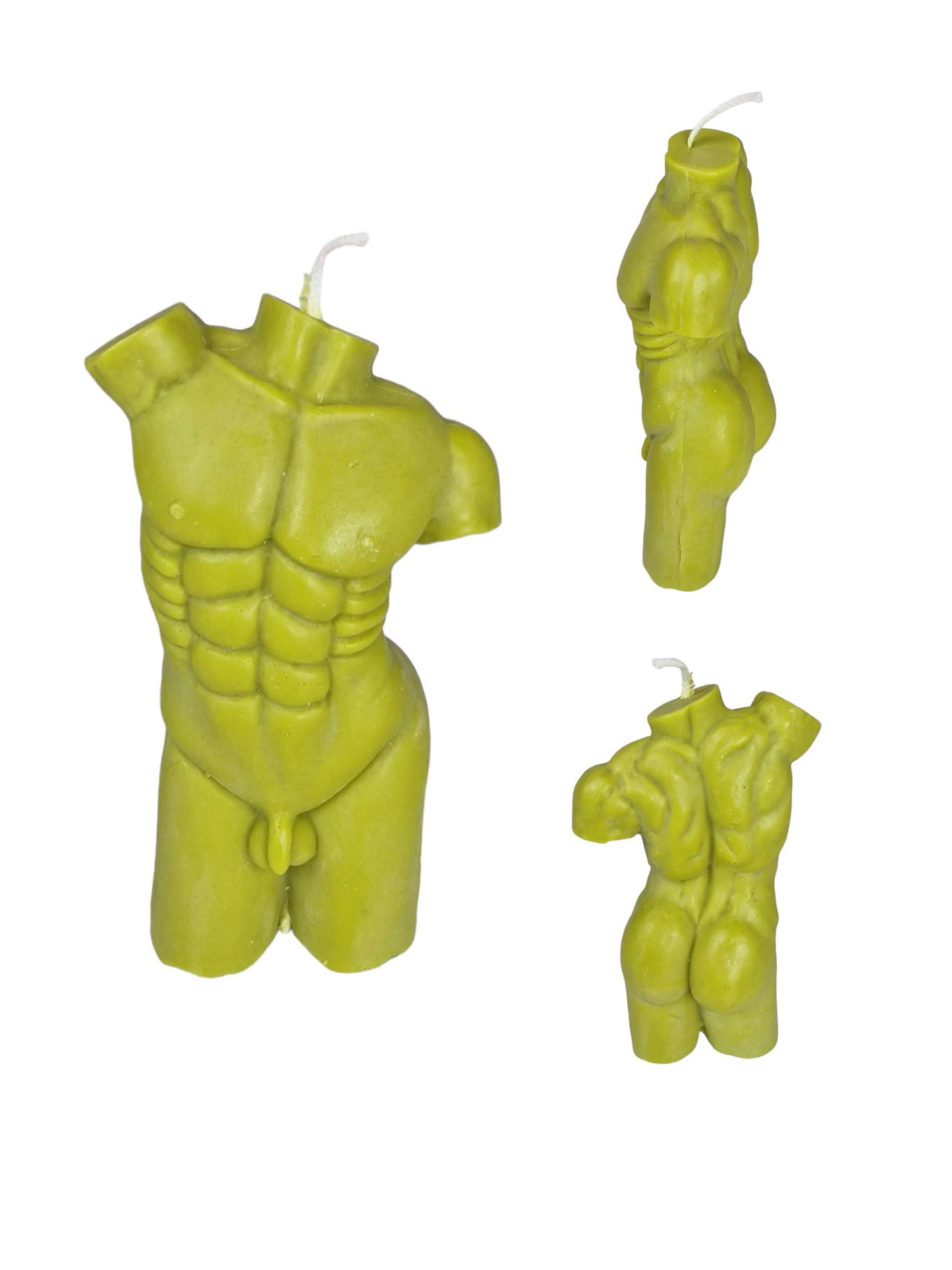 Fun and different light in the shape of a man's torso. Available in many colors