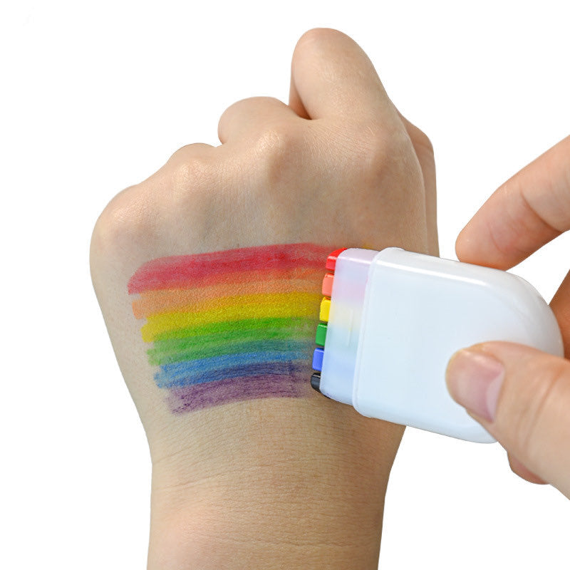 Smink stift pride, ett regnbågsfärgat smink kit att måla en regnbågsflagga