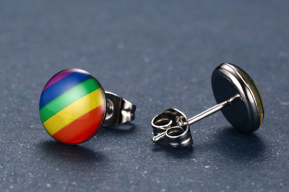 Pendientes Pride, de colores arcoíris