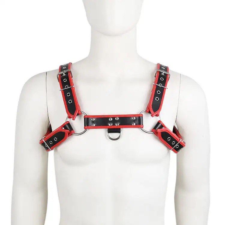 Red/black bulldog harness
