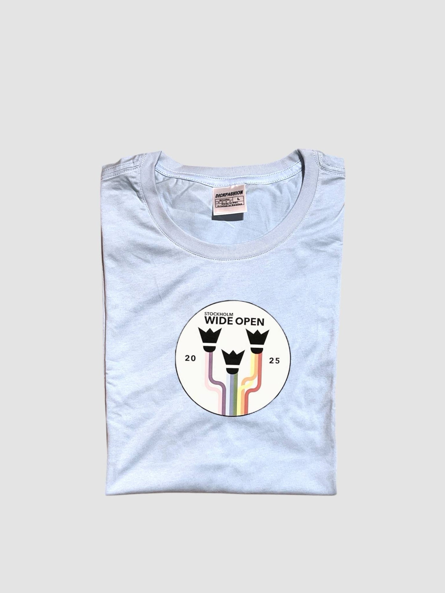 T-shirt med tryck för badminton turneringen Stockholm Wide Open