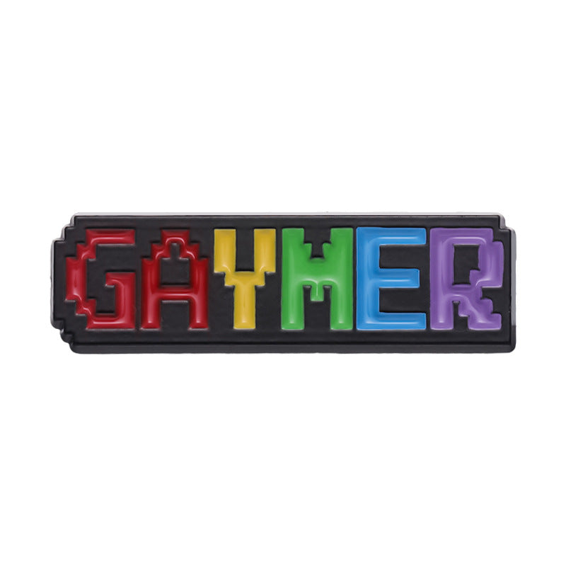 Pin, GAYMER i regnbågs eller pride färg