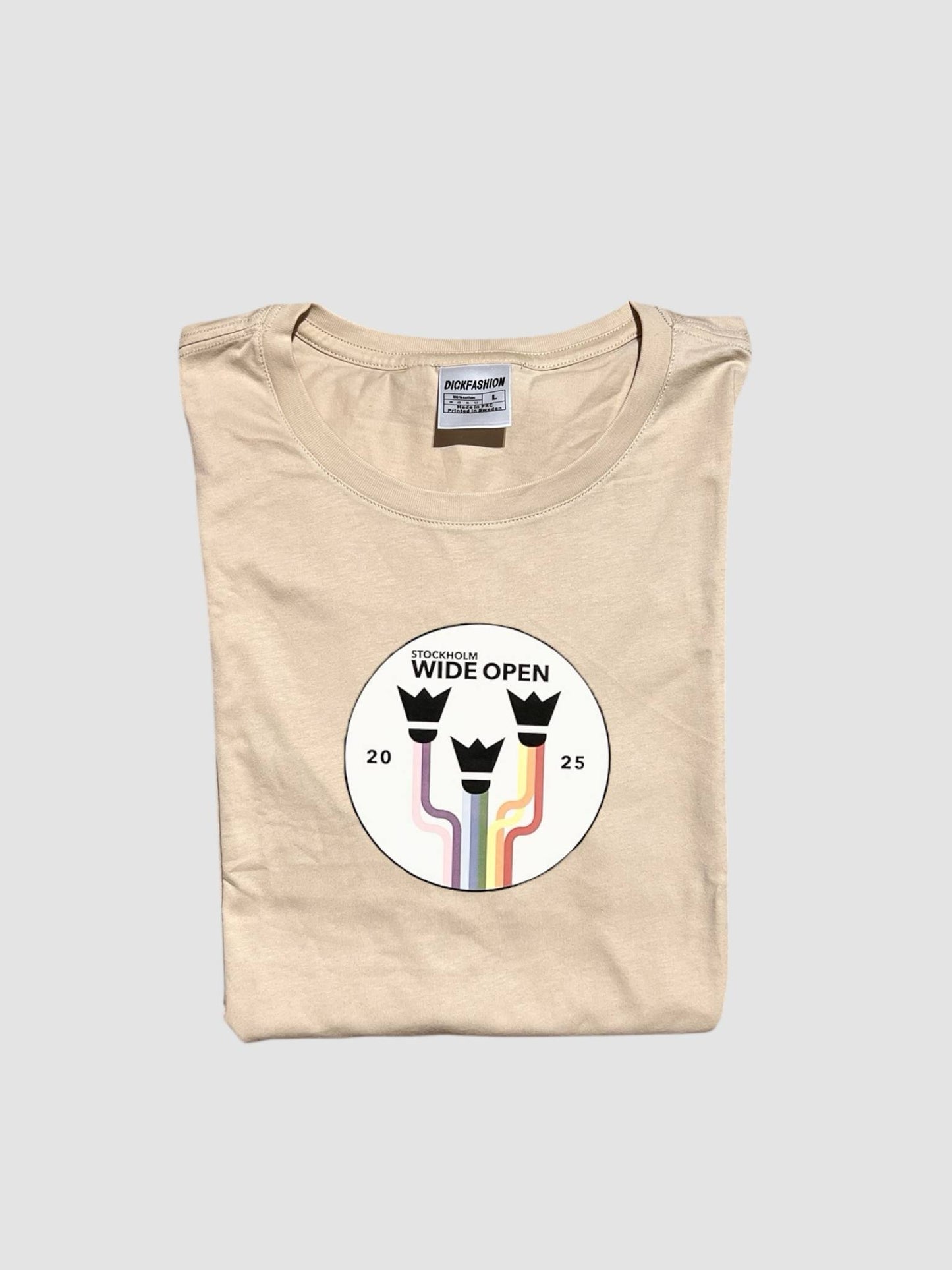 T-shirt med tryck för badminton turneringen Stockholm Wide Open