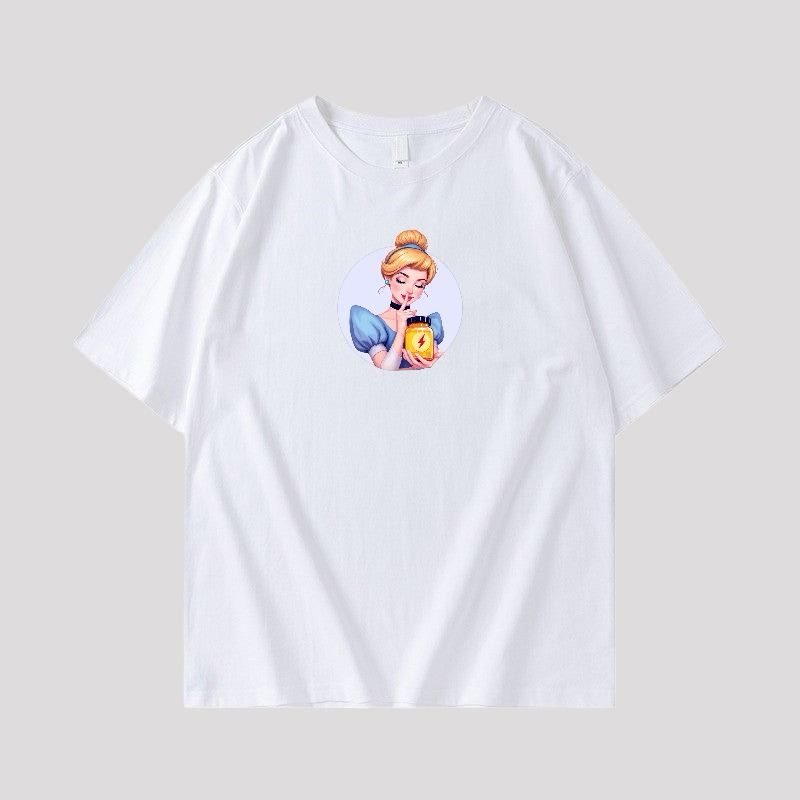 T-shirt with print of poppers, Princess