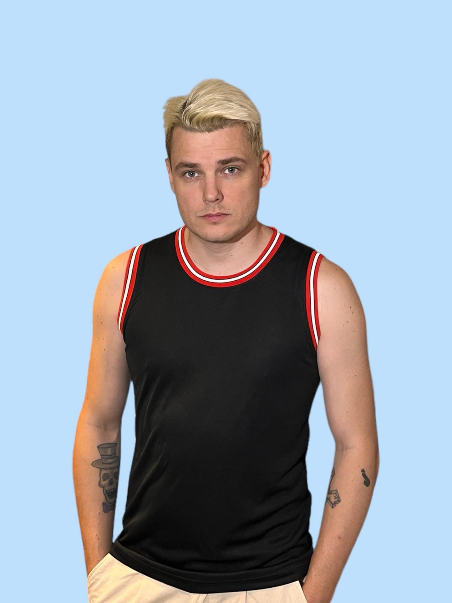 Camiseta de cesta sin estampado