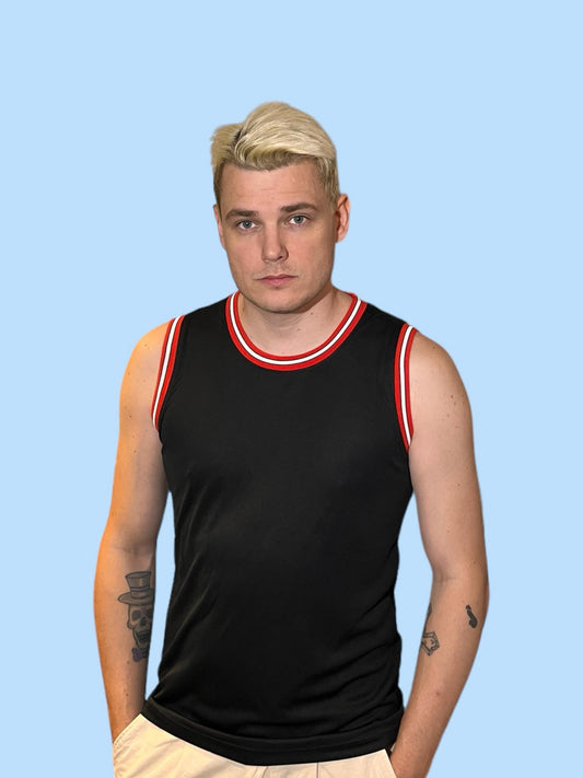 Basket tank top without print